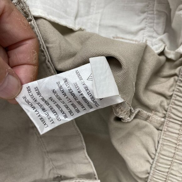 Red Head Mens Cargo Shorts Beige & Gray Elastic Waist Size 46 100% Cotton - Picture 13 of 16